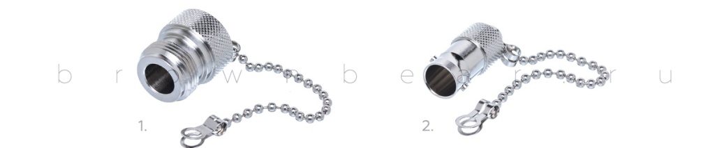 Заглушки кабельных разъемов N-type и BNC с цепочкой