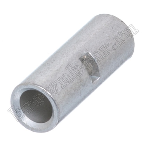 Соединительная гильза медная луженая под опрессовку на провод 4.0 - 6.0 мм², ГМЛ, упаковка 100шт. TL-5.5