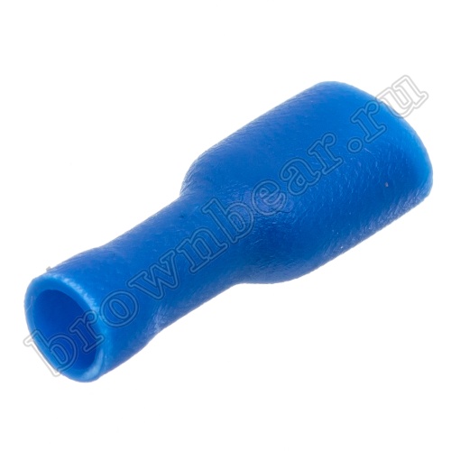 Клемма плоская обжимная 6.3 мм, гнездо на провод 1.5 - 2.5 мм², полностью изолированная, кратно 100шт., РПИ-М TAI-2FI фото 3