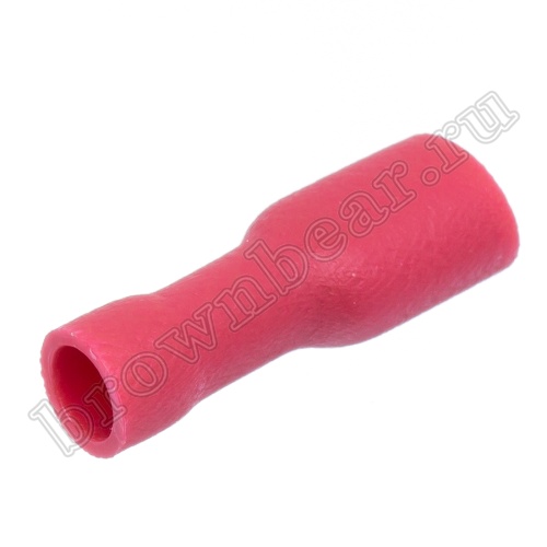 Клемма плоская обжимная 4.8 мм, гнездо на провод 0.25 - 1.5 мм², полностью изолированная, кратно 100шт., РПИ-М TAI4.8-1.25I фото 3