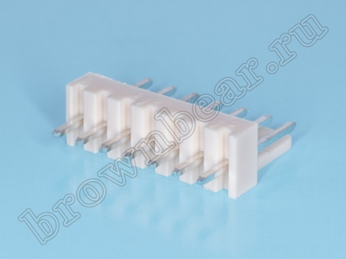 Разъем питания 7 контактов, вилка на плату, шаг 2.54 мм WF-7 фото 3