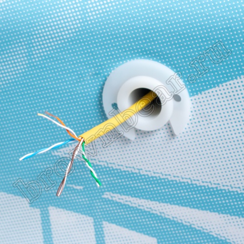 Кабель Витая пара, 4 пары, медный, 5е категория, многожильный, желтый, PCnet, бухта 300м PCnet фото 2