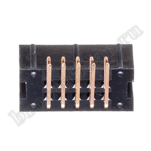 Разъем IDC 2x5 вилка на плату, шаг 2.54мм, прямой угол BH-10R фото 5