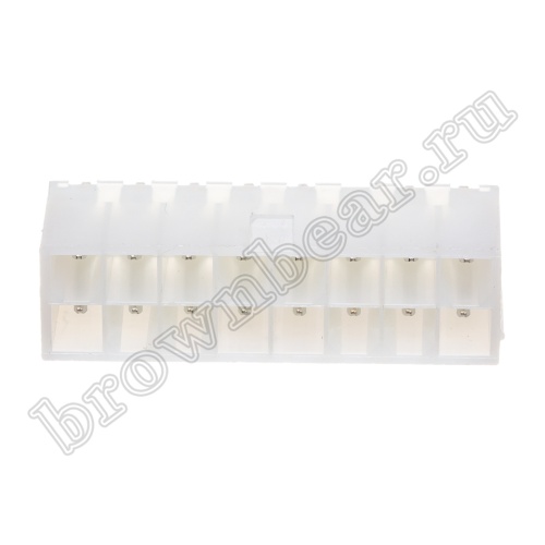 Разъем питания Mini-Fit 16 контактов, вилка на плату, шаг 4,2мм MF-16MA фото 2