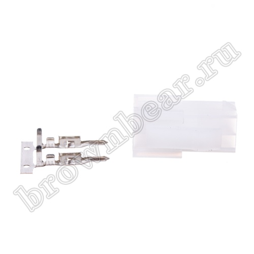 Разъем питания Mini-Fit 4 контакта, вилка на кабель, шаг 4,2мм MF-4M фото 2