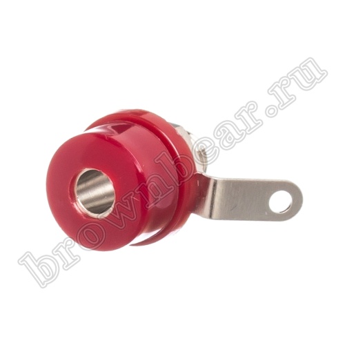 Клемма приборная для разъема Banana, тип 10 (гнездо), красная BP-10R
