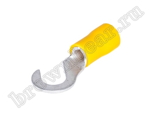 Клемма крюк тип "C" 6.4 мм на провод 4.0 - 6.0 мм², изолированная, кратно 100шт. TCI-5.5-6