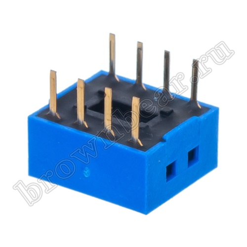Переключатель Dip-Switch 4 контактных группы, (B001C) SWD1-4 фото 3