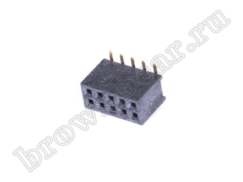 Разъем 2х5 гнездо на плату, поверхностный монтаж, шаг 1,27мм