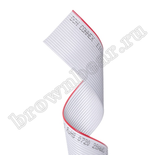 Кабель плоский, шлейф 20 проводников, шаг 1.27 мм