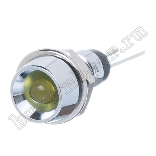 Светодиод в корпусе индикаторный, желтый, 7.0 mcd