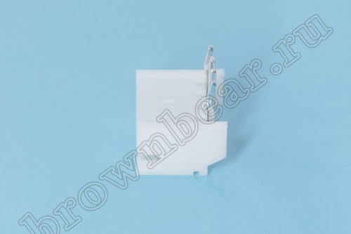 Разъем питания 4 контакта, вилка на плату, прямой угол, шаг 2.0 мм MW-4MR фото 5