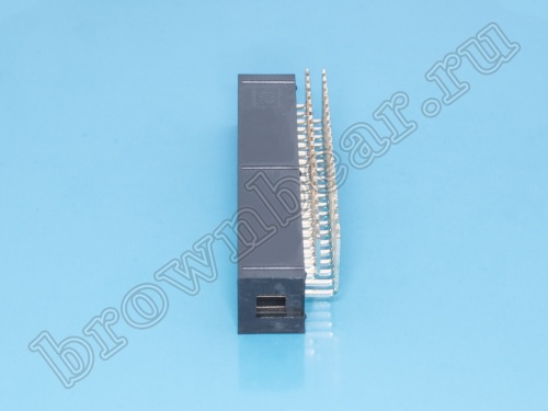 Разъем IDC 2х20 вилка на плату, шаг 2.54мм, прямой угол BH-40R фото 4