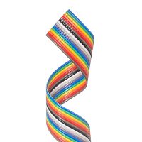 Кабель плоский, шлейф 16 проводников, шаг 1.27 мм, цветной