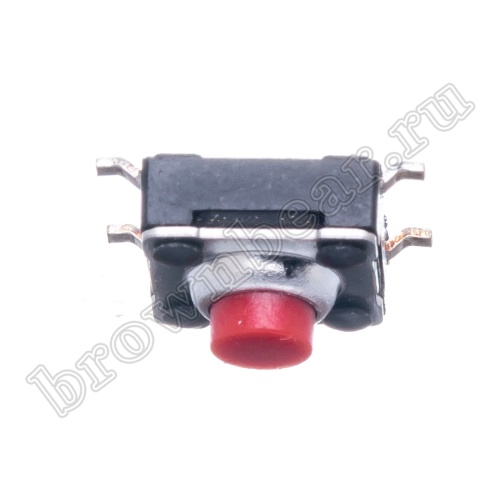 Кнопка тактовая влагозащищенная SMD, 6х6 мм, h=4.3 мм, 4 контакта фото 6