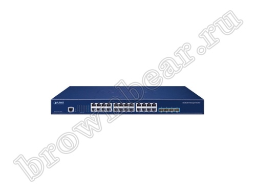 SGS-6310-24T4X Управляемый L3 стекируемый коммутатор Planet, 24 порта 10/100/1000Мбит/с, 4 порта SFP+ 10Гбит/с фото 3