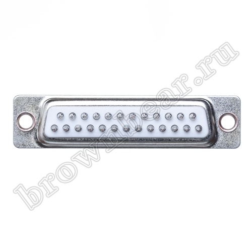 Разъем D-SUB  25 контактов, гнездо на плату, вертикальный DBB-25F фото 6