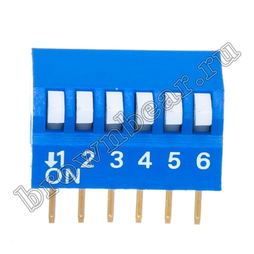 Переключатель Dip-Switch 6 контактных групп, пиано  SWD3-6 фото 6