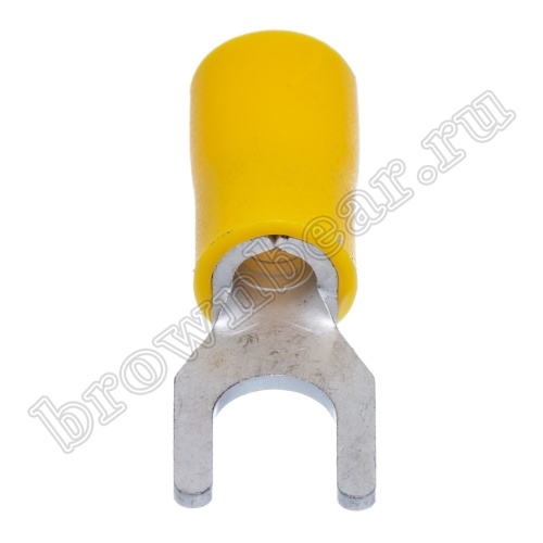 Клемма вилочная обжимная тип "U" 5.3 мм на провод 4.0 - 6.0 мм², изолированная, кратно 100шт. TYI-5.5-5 фото 5