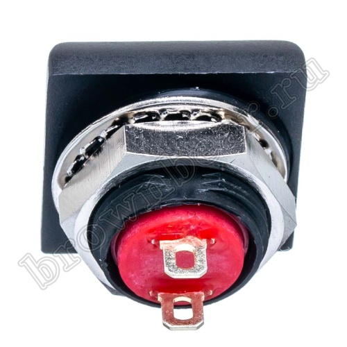 Кнопка влагозащищенная IP67 без фиксации, квадратная на блок, НР, синяя PSW-8-Bl фото 2