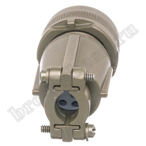 Разъём Amphenol серии MS, 10 контактов, розетка на кабель, тип 18, резьбовой MS3106E-18-1S фото 5