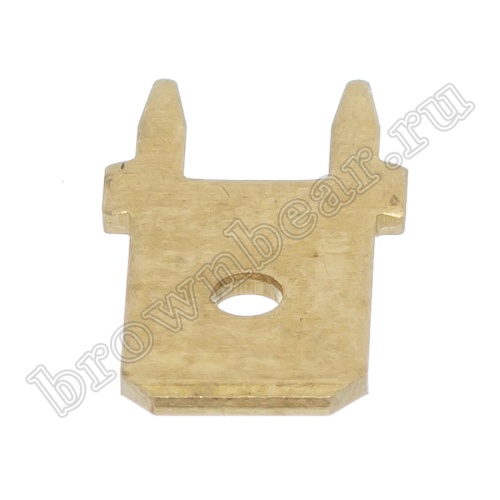 Клемма плоская 6.3 мм, вилка на плату, кратно 100шт., РП-П TA-M2 фото 4