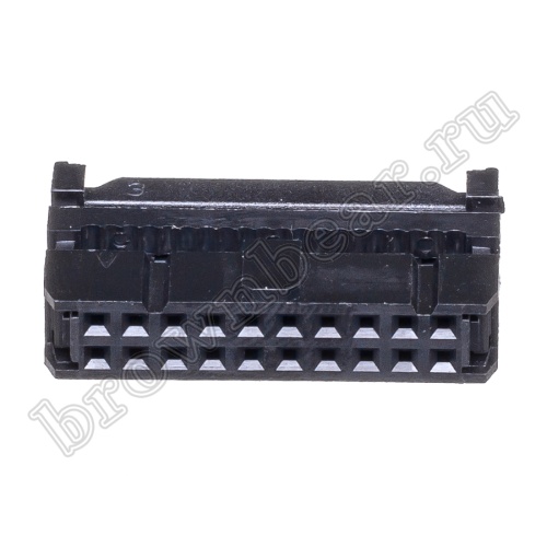 Разъем IDC 2х8 розетка на плоский кабель, шаг 2.54мм IDC-16 фото 3