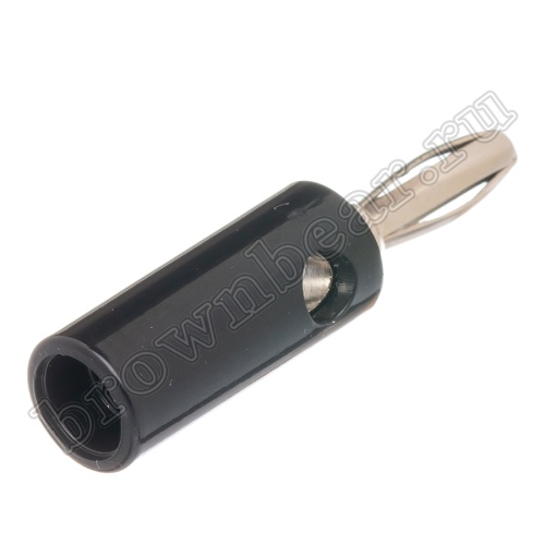 Разъем Banana штекер, тип 1, черный фото 2