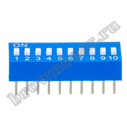 Переключатель Dip-Switch 10 контактных групп SWD1-10 фото 4