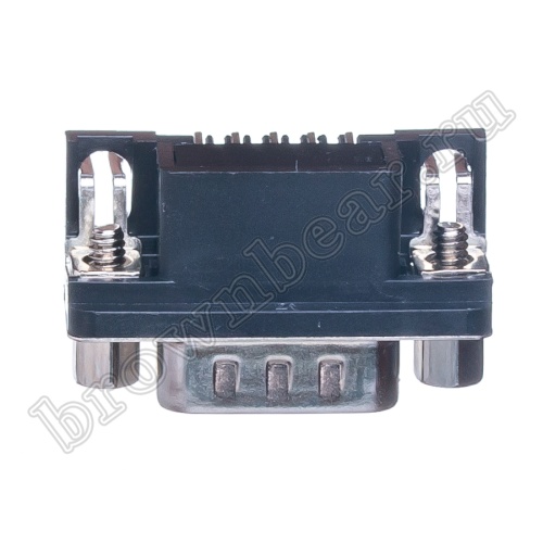 Разъем D-SUB 9 контактов, вилка на плату, прямой угол  7.2мм, тип 2 DRB-9MA фото 3