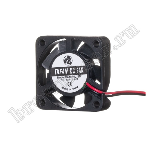 Вентилятор для корпуса 40х40х10, DC 12В, 0.07А, подшипник качения (DAC4010L12B) фото 7