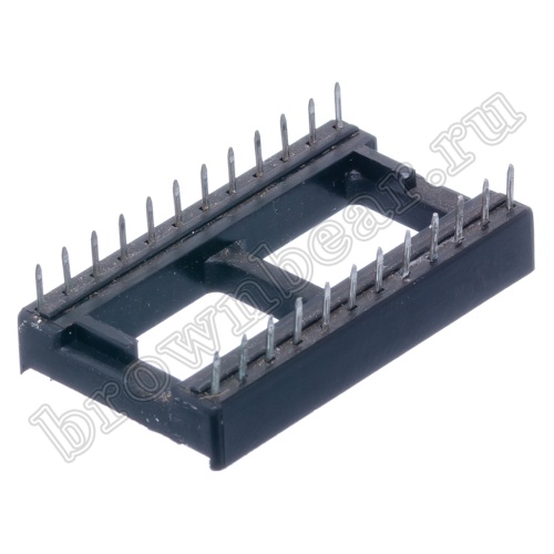 Панелька для микросхем DIP 24, кратно 20 шт. фото 4