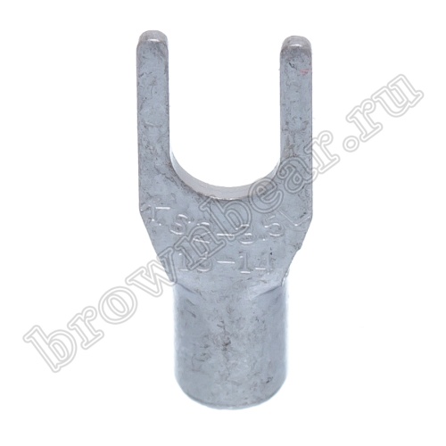 Клемма вилочная обжимная тип "U" 3.7 мм, на провод 1.5 - 2.5 мм², неизолированная, кратно 100шт. TY-2-3 фото 4