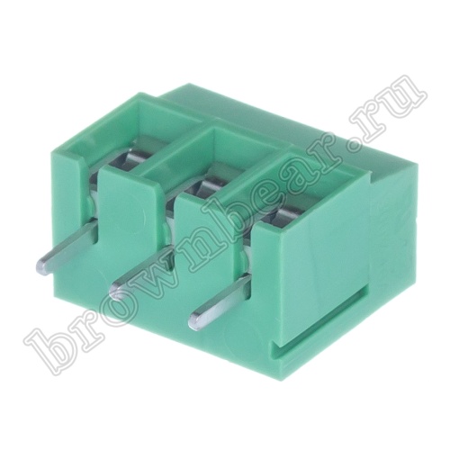Клеммник винтовой на плату, 3 контакта, 5.0 мм TB-11B фото 4