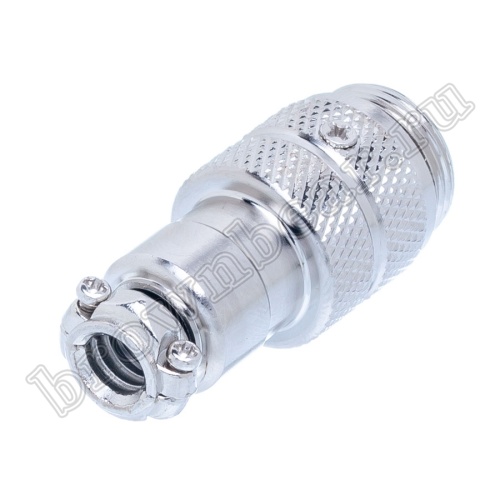 Разъем GX16 (M16) 4 контакта вилка на кабель, наружная резьба AC-M16-4MA фото 4