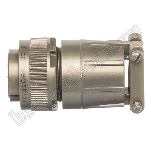 Разъём Amphenol серии MS, 14 контактов, розетка на кабель, тип 20, резьбовой MS3106E-20-27S фото 2