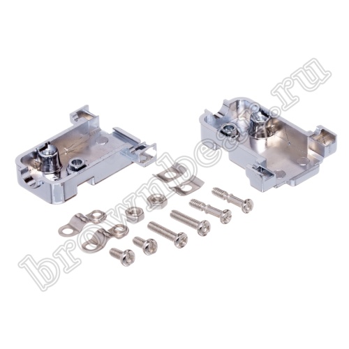 Корпус разъема D-SUB  9 контактов, металлизированный, тип 2 DN-9C фото 2