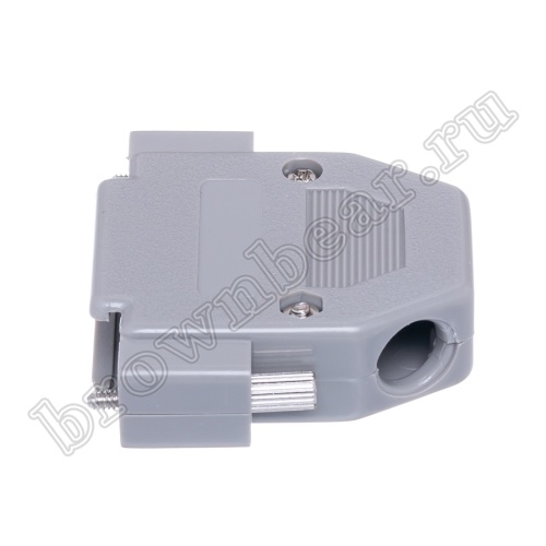 Корпус разъема D-SUB 25 контактов, выход кабеля 45 градусов, серый DP-25CR фото 6