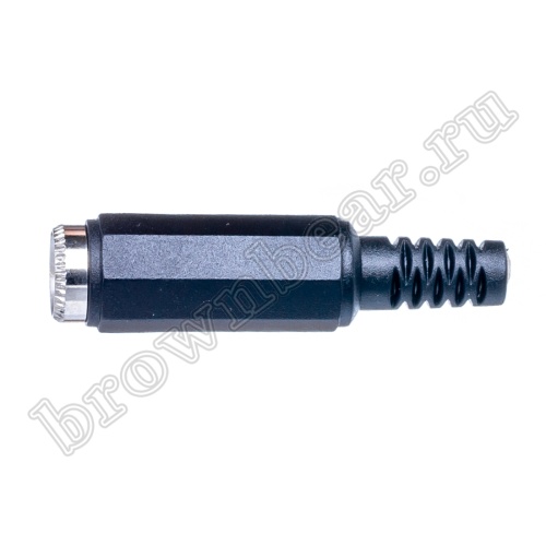 Разъем питания штырьковый DC гнездо 2.1 х 5.5 мм, на кабель с амортизатором DJK-00A фото 5