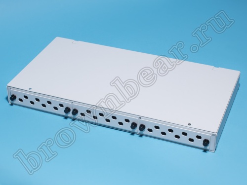 Оптический кросс 19"  1U 24 порта ST/FC со сплайс касcетой  фото 2