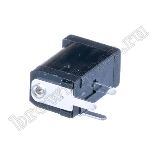 Разъем питания штырьковый DC гнездо, 1.3 мм, на плату, плоские контакты DJK-05D фото 5