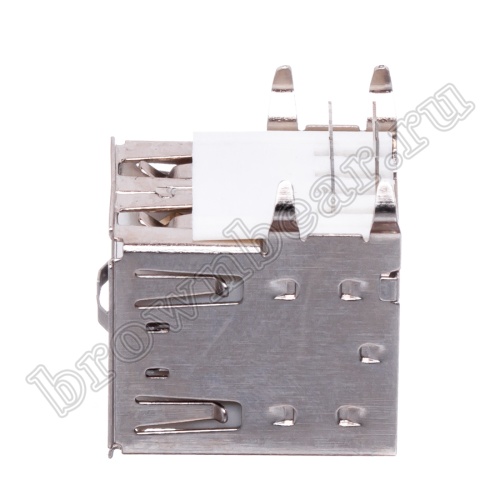 Разъем USB, тип А, гнездо на плату, двойной, тип 1 USBA-2J фото 5
