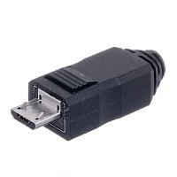 Разъем micro USB, вилка на кабель с корпусом, 5 контактов USB/Mc-SP
