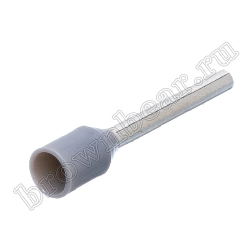 Кабельный наконечник штыревой втулочный изолированный НШВИ 12 мм, под опрессовку на провод 0.75 мм², упаковка 100шт. TIC-0.75-12 фото 5