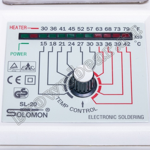 Паяльная станция электрическая Solomon с регулировкой температуры, 220В фото 9