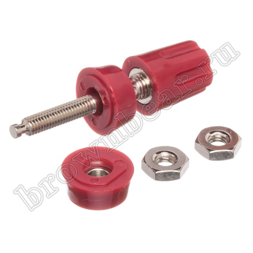 Клемма приборная для разъема Banana, тип 8 (гнездо), красная BP-8R фото 8