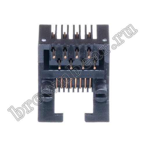 Разъём RJ-45 гнездо на плату, 8P8C, тип 4 TJ4-8P8C фото 4