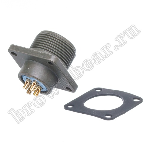 Разъём промышленный круглый MIL-5015 серии MS 4 контакта, вилка на блок фото 5