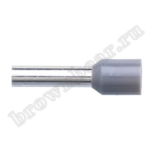 Кабельный наконечник штыревой втулочный изолированный НШВИ 12 мм, под опрессовку на провод 4.0 мм², упаковка 100шт. TIC-4.0-12 фото 3