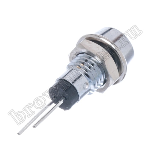 Светодиод 12В в корпусе индикаторный, зеленый, 12.0 mcd фото 3